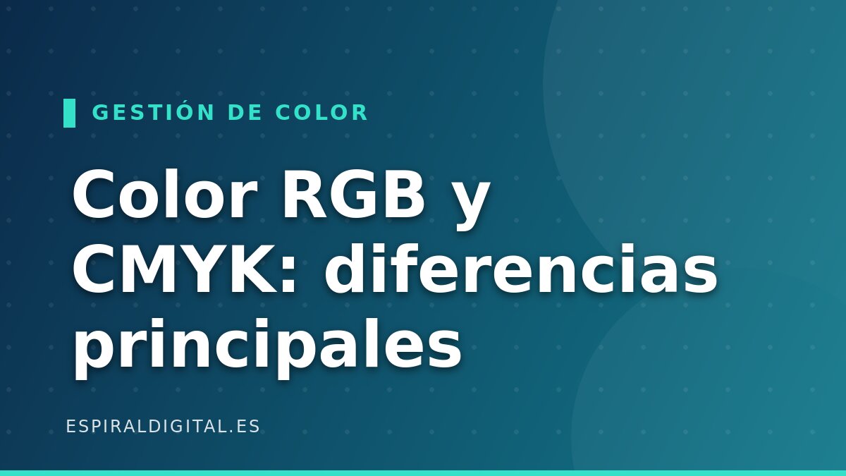 Color RGB y CMYK principales diferencias