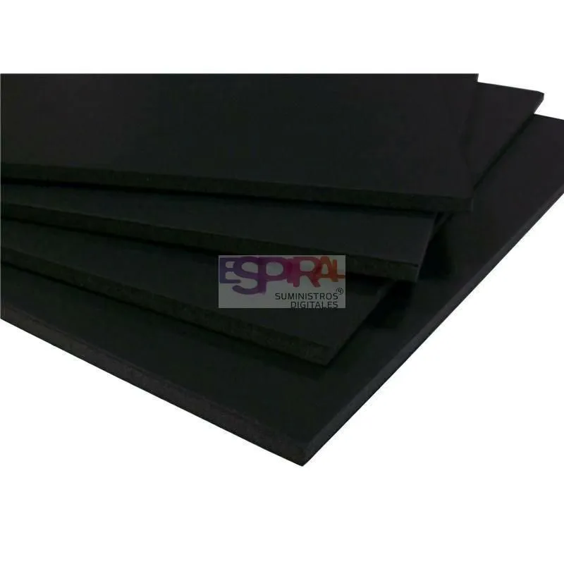 Plancha Cartón Pluma Dominó Negro 5 mm Din A4 - Maquetación - Goya Virtual