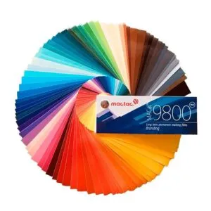 Carta de colores de la gama mactac 9800