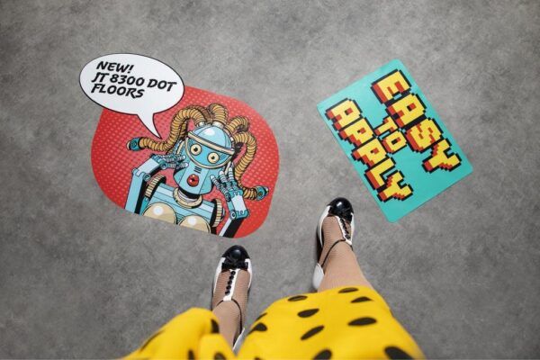 Vinilo para Suelo sin Laminación Mactac JT 8300 WM-RT Dot Floors - Imagen 2