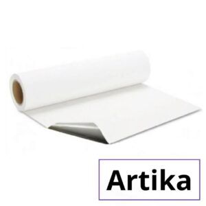 Vinilo Blanco Brillo Trasera Gris 100µ Monomérico ARTIKA