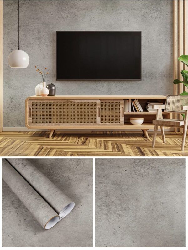 Vinilo Decorativo Efecto Cement Grey