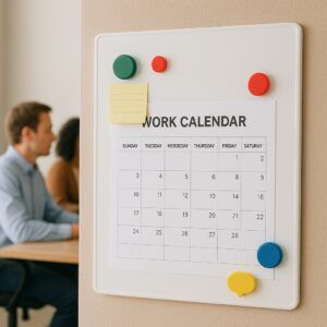 Vinilo Magnético Blanco Ferroso para Imán VISA FFB45