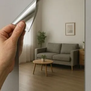 Vinilo Plata Espejo efecto Real Imprimible MetaliK®