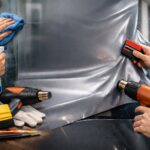 aplicación profesional de vinilo autoadhesivo