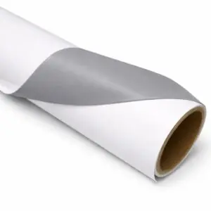 Vinilo Alto Tack Blanco Mate con Trasera Gris Metamark MDP-HB-301M