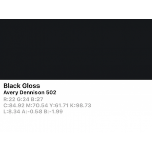Vinilo de corte Avery 500 502 Negro - Monomérico