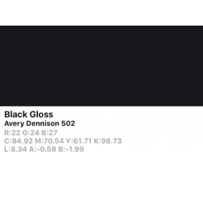 Vinilo de corte Avery 500 502 Negro - Monomérico
