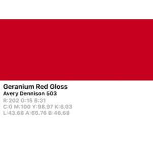 Vinilo de corte Avery 500 503 Rojo Geranio - Monomérico