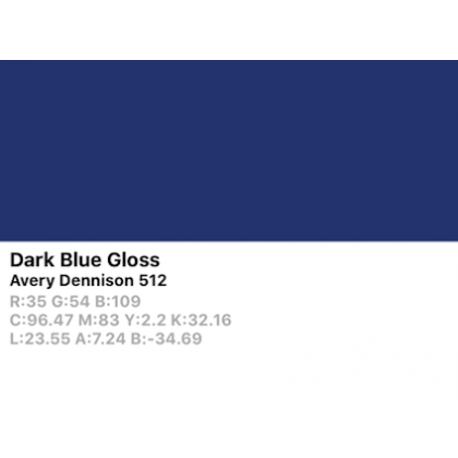 Vinilo de corte Avery 500 512 Azul Oscuro - Monomérico