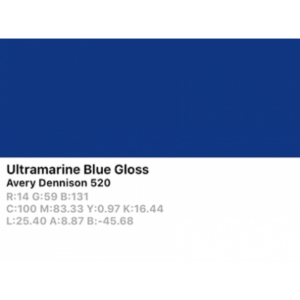Vinilo de corte Avery 500 520 Azul Ultramarino - Monomérico