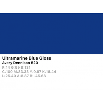 Vinilo de corte Avery 500 520 Azul Ultramarino - Monomérico