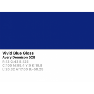 Vinilo de corte Avery 500 528 Azul Vívido - Monomérico