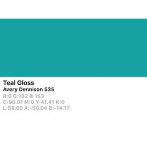 Vinilo de corte Avery 500 535 Verde Azulado - Monomérico