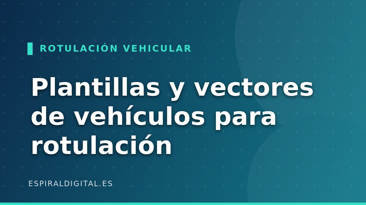 Plantillas y vectores de vehículos para rotulación: dónde conseguirlos