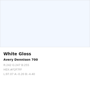 Vinilo de corte Avery 700 Blanco 700 White