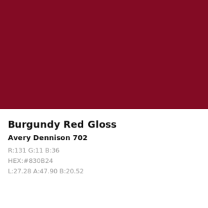 Vinilo de corte Avery 700 Rojo Burdeos 702 Burgundy Red