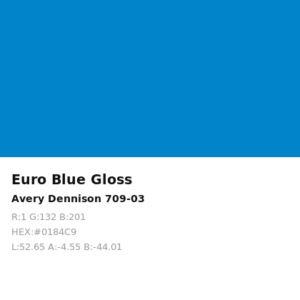 Vinilo de corte Avery 700 Azul Euro 709-03 Euro Blue