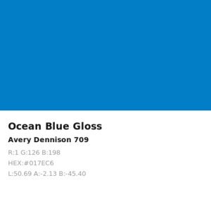 Vinilo de corte Avery 700 Azul Océano 709 Ocean Blue