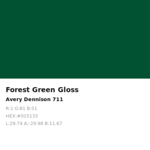 Vinilo de corte Avery 700 Verde Bosque 711 Forest Green