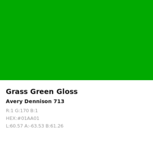 Vinilo de corte Avery 700 Verde Hierba 713 Grass Green