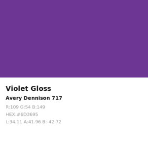 Vinilo de corte Avery 700 Violeta 717 Violet