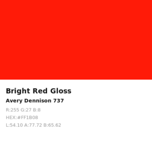Vinilo de corte Avery 700 Rojo Brillante 737 Bright Red