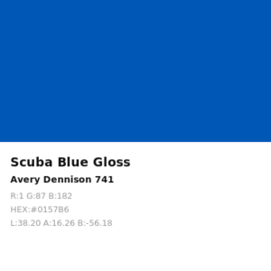 Vinilo de corte Avery 700 Azul Scuba 741 Scuba Blue
