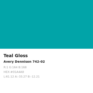 Vinilo de corte Avery 700 Verde Azulado 742-02 Teal
