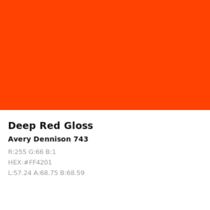 Vinilo de corte Avery 700 Rojo Intenso 743 Deep Red