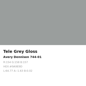 Vinilo de corte Avery 700 Gris Tele 744-01 Tele Grey