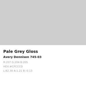 Vinilo de corte Avery 700 Gris Pálido 745-03 Pale Grey