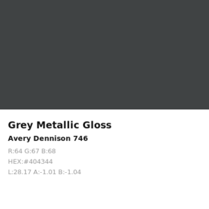 Vinilo de corte Avery 700 Gris Metalizado 746 Grey Metallic
