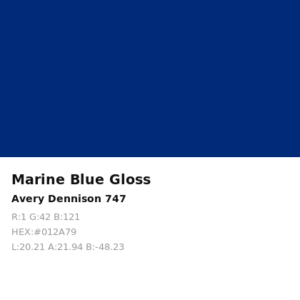 Vinilo de corte Avery 700 Azul Marino 747 Marine Blue