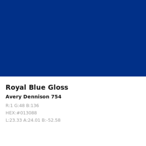 Vinilo de corte Avery 700 Azul Real 754 Royal Blue