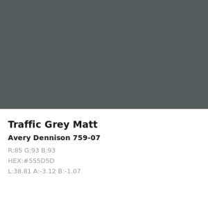 Vinilo de corte Avery 700 Gris Tráfico Mate 759-07 Traffic Grey Matt