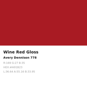 Vinilo de corte Avery 700 Rojo Vino 778 Wine Red