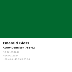 Vinilo de corte Avery 700 Esmeralda 781-02 Emerald