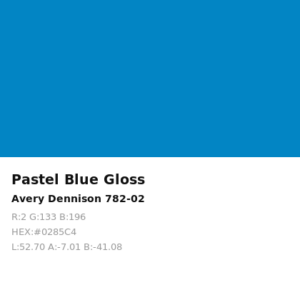 Vinilo de corte Avery 700 Azul Pastel 782-02 Pastel Blue
