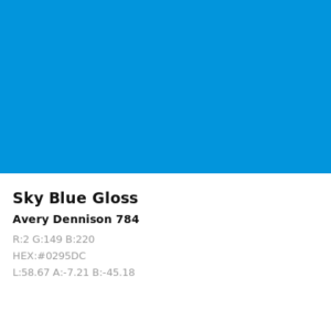 Vinilo de corte Avery 700 Azul Cielo 784 Sky Blue