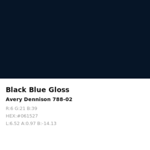 Vinilo de corte Avery 700 Azul Negro 788-02 Black Blue