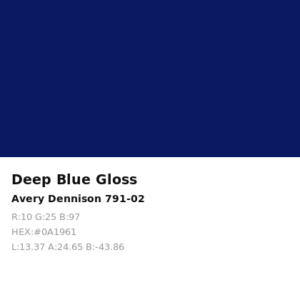 Vinilo de corte Avery 700 Azul Intenso 791-02 Deep Blue