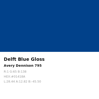Vinilo de corte Avery 700 Azul Delft 795 Delft Blue
