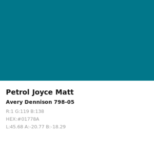 Vinilo de corte Avery 700 Petróleo Joyce Mate 798-05 Petrol Joyce Matt